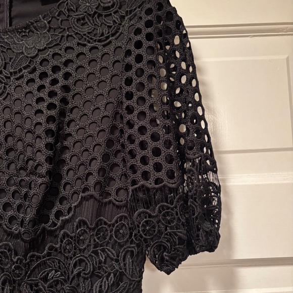 SHOSHANNA - BEAUTIFUL LACE DETAIL MIDI DRESS - SIZE 4 - Picture 3 of 5